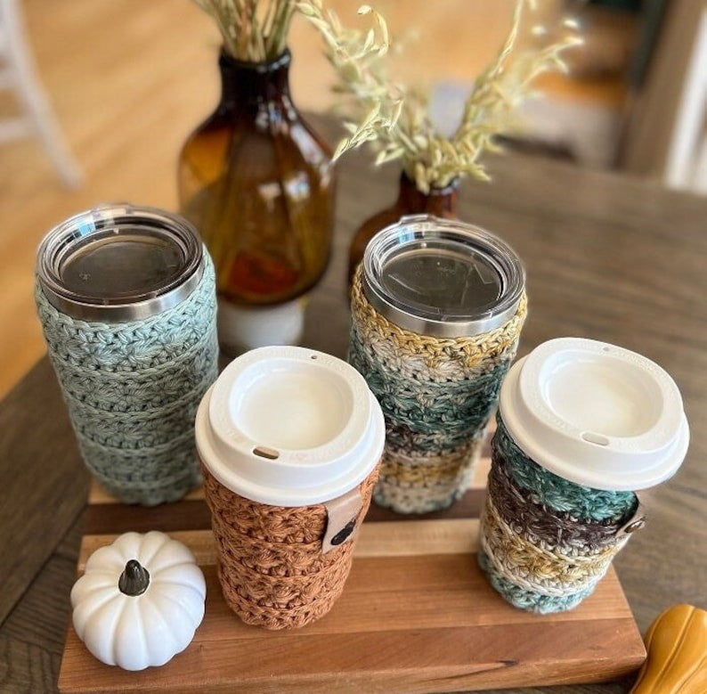 Crochet Mineral Creek Cup Cozy Pattern