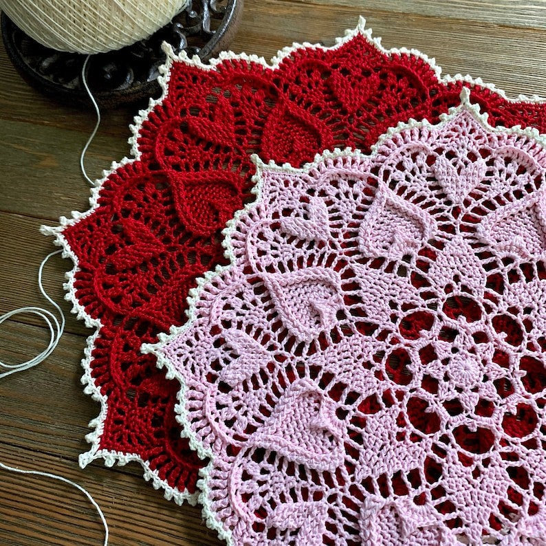 Sweetheart Soiree Crochet Doily Pattern