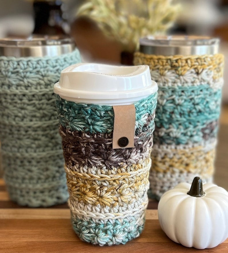 Crochet Mineral Creek Cup Cozy Pattern
