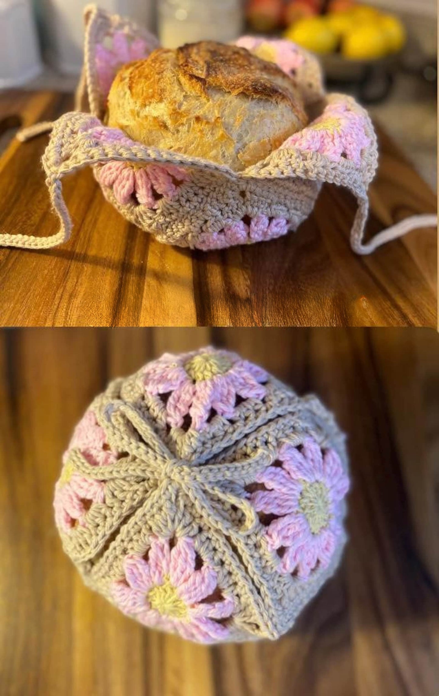 Daisy Sourdough Wrap Crochet Pattern