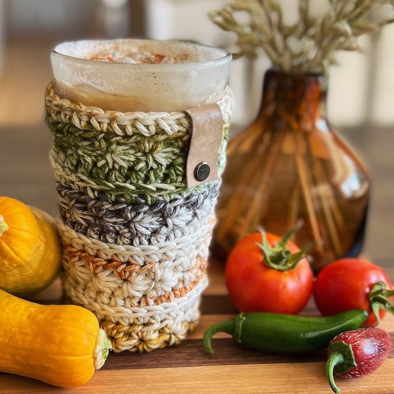 Crochet Mineral Creek Cup Cozy Pattern