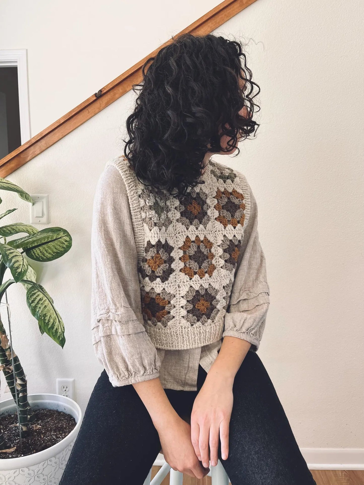 Agnes Sweater Vest Crochet and Knitting Pattern