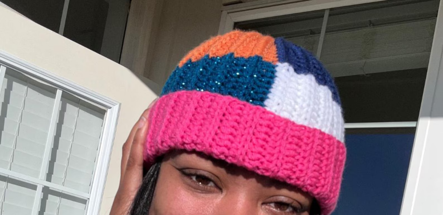 Patchwork Beanie Crochet Pattern