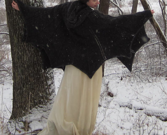 Bat Cape Knitting Pattern