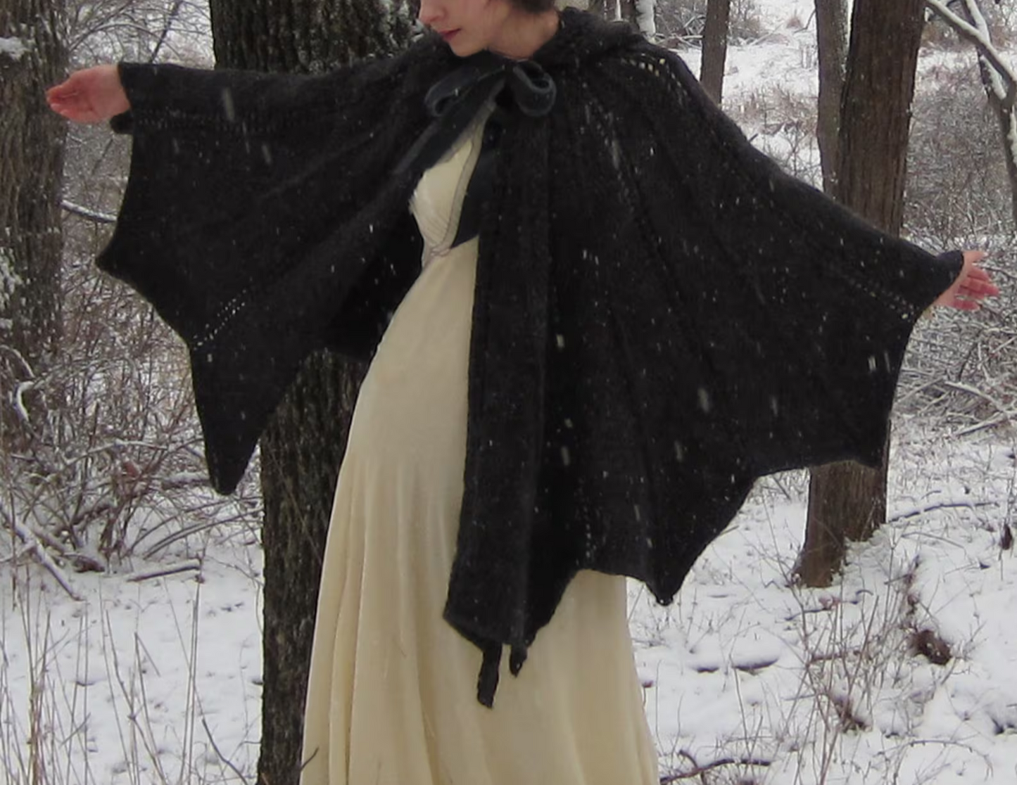 Bat Cape Knitting Pattern