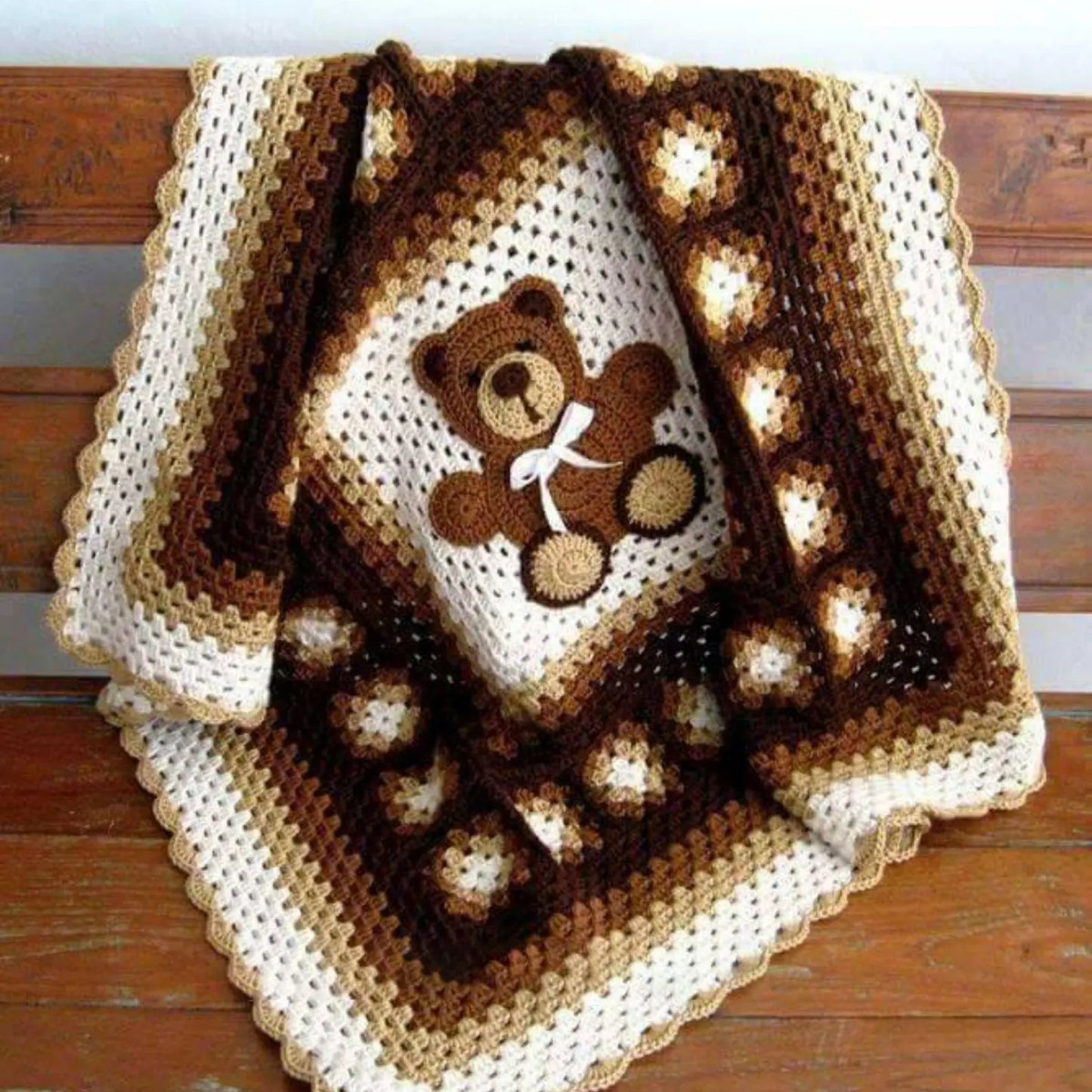 Beginner Crochet Blanket Teddy Bear