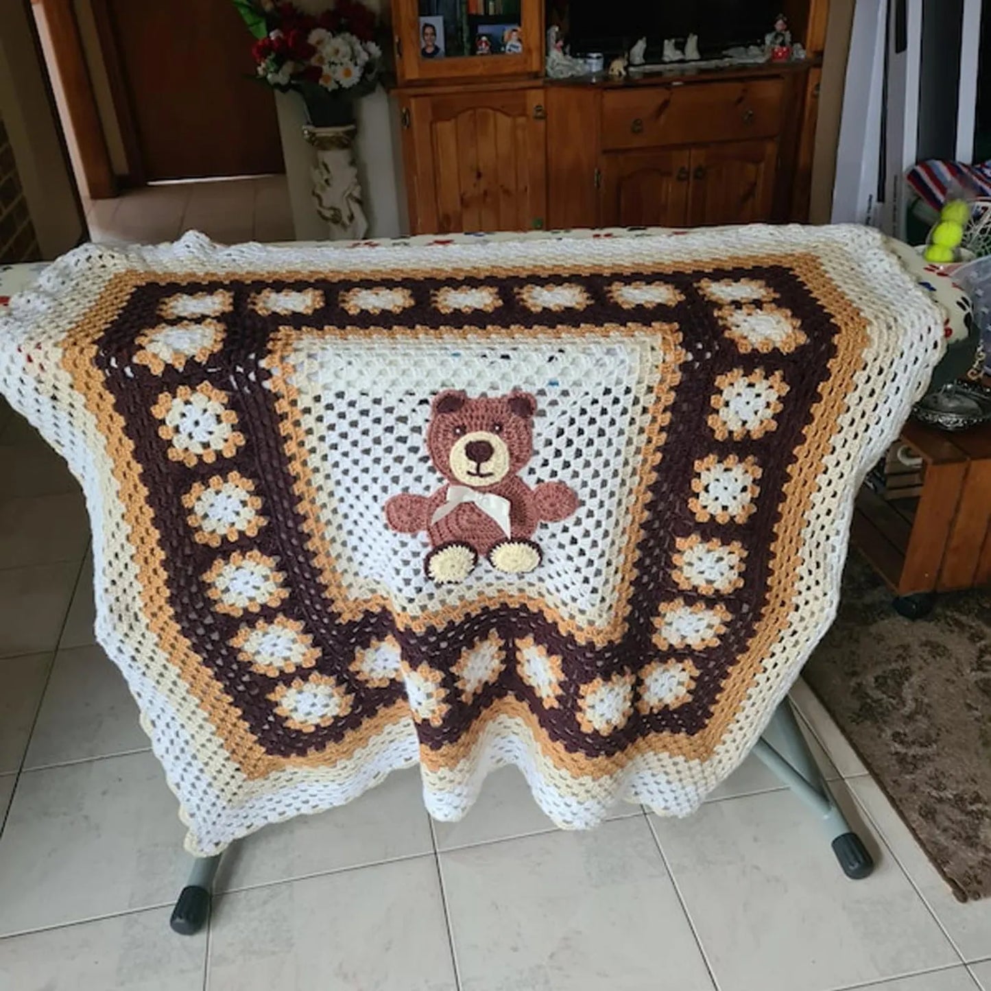 Beginner Crochet Blanket Teddy Bear