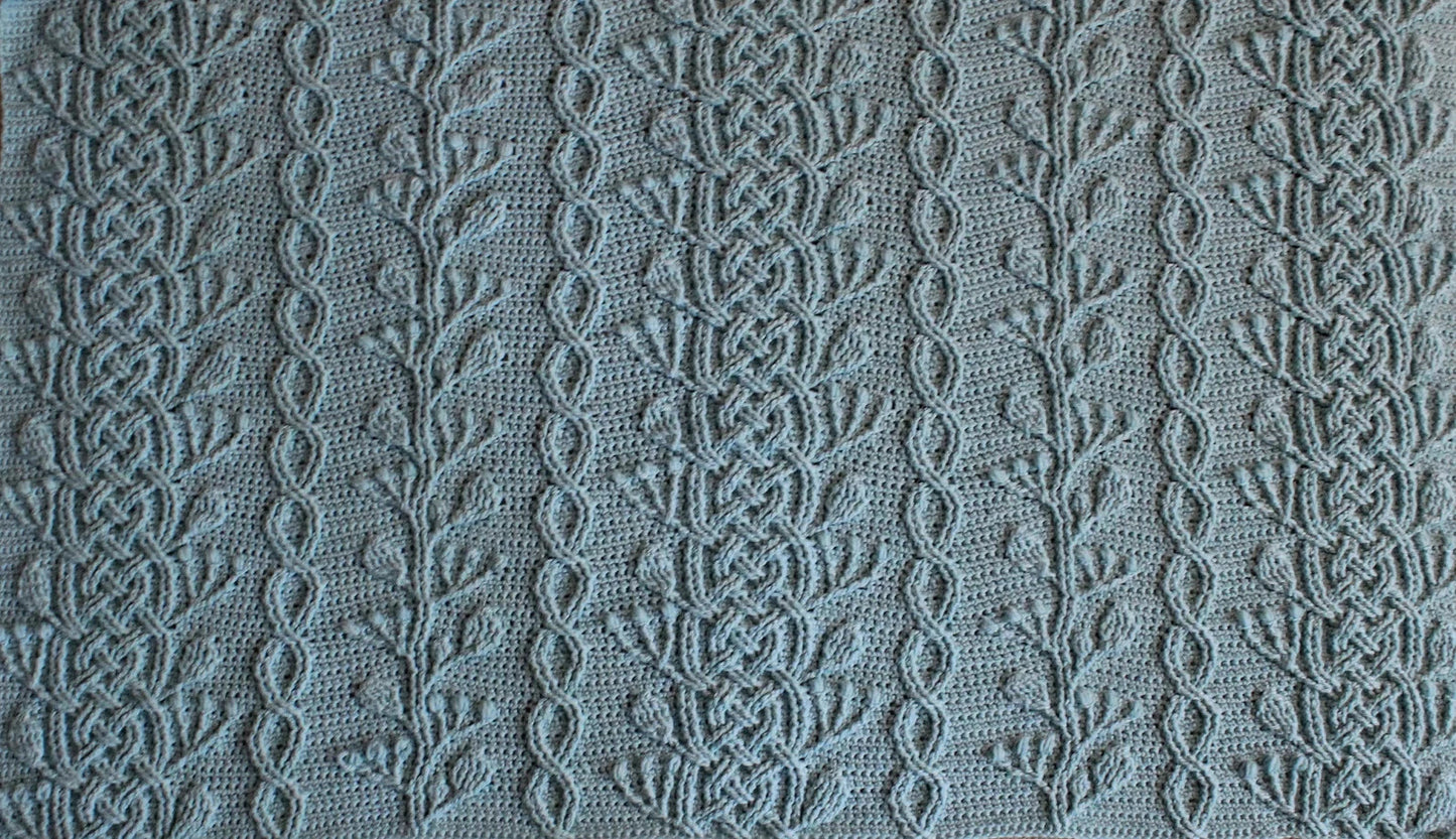 Braided Cable Blanket Crochet Pattern