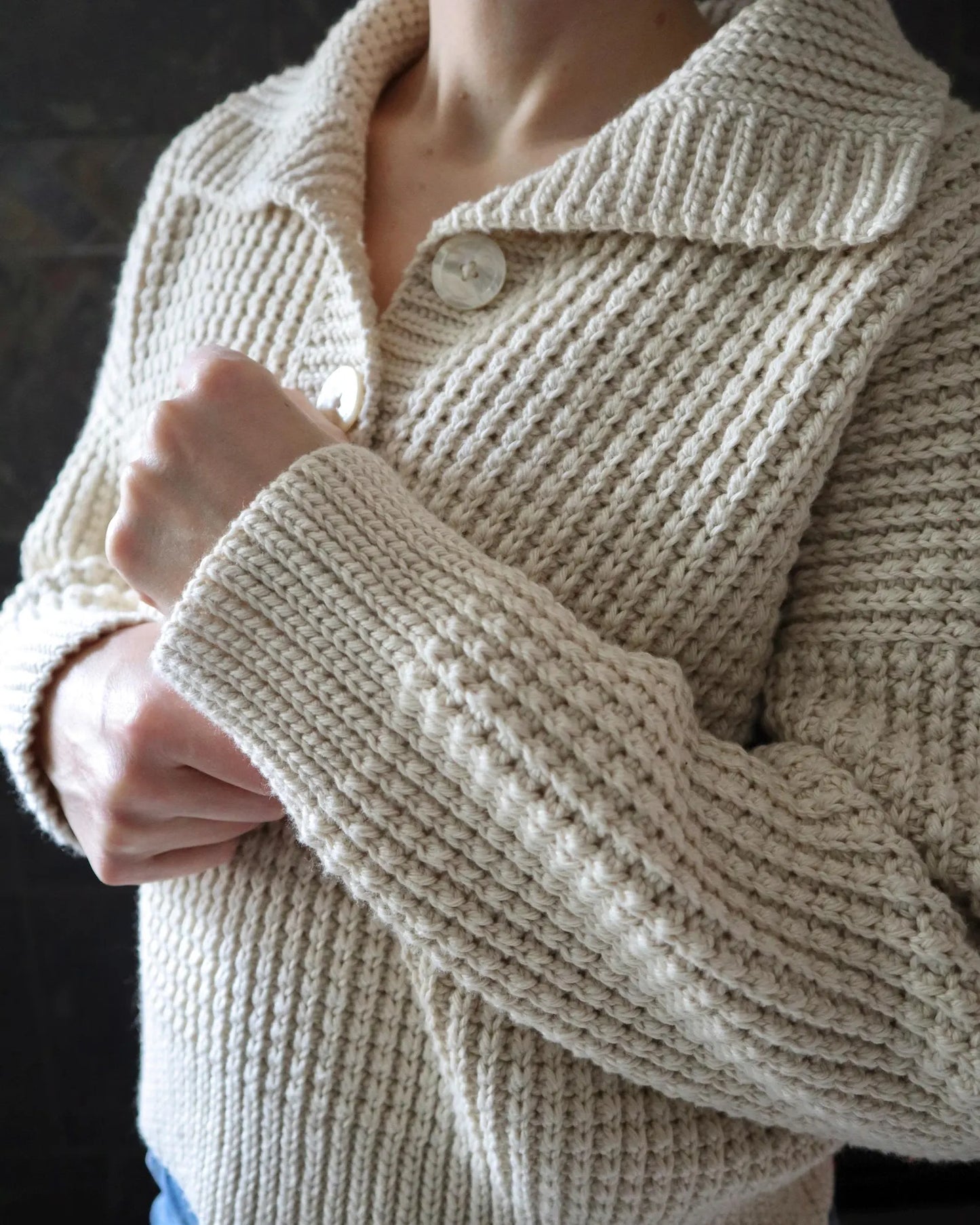 Button Up Pullover Crochet Pattern