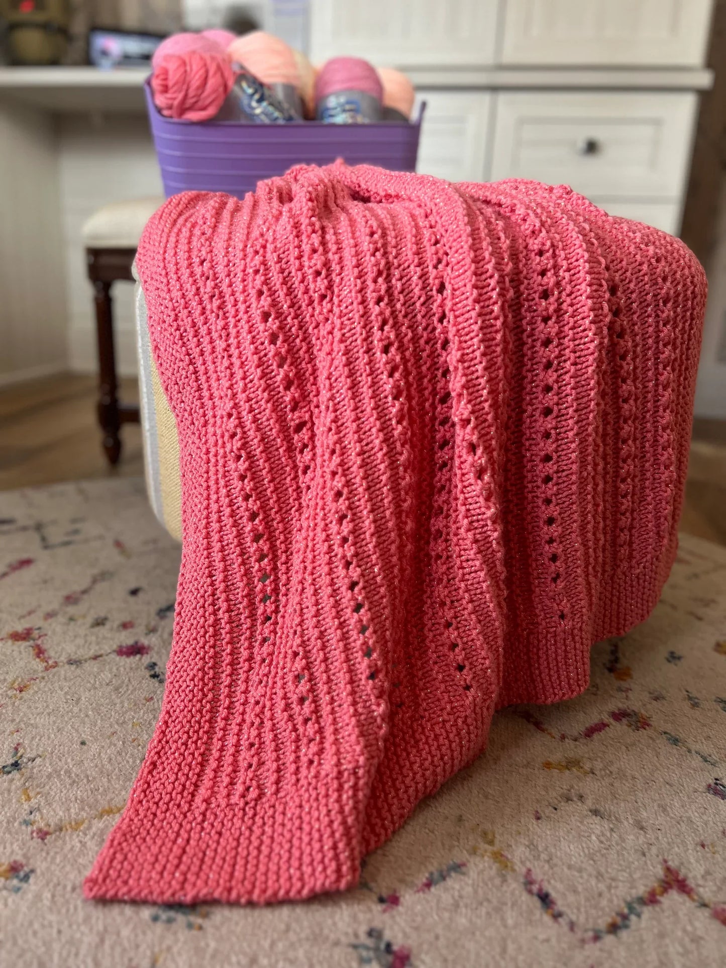 Cuddly Soft Baby Blanket Knitting Pattern