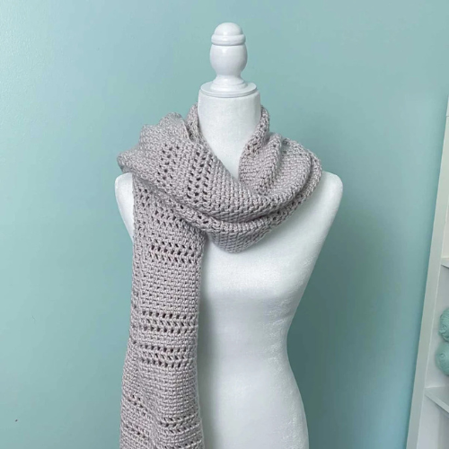 Cedar Arches Rectangular Shawl Crochet pattern