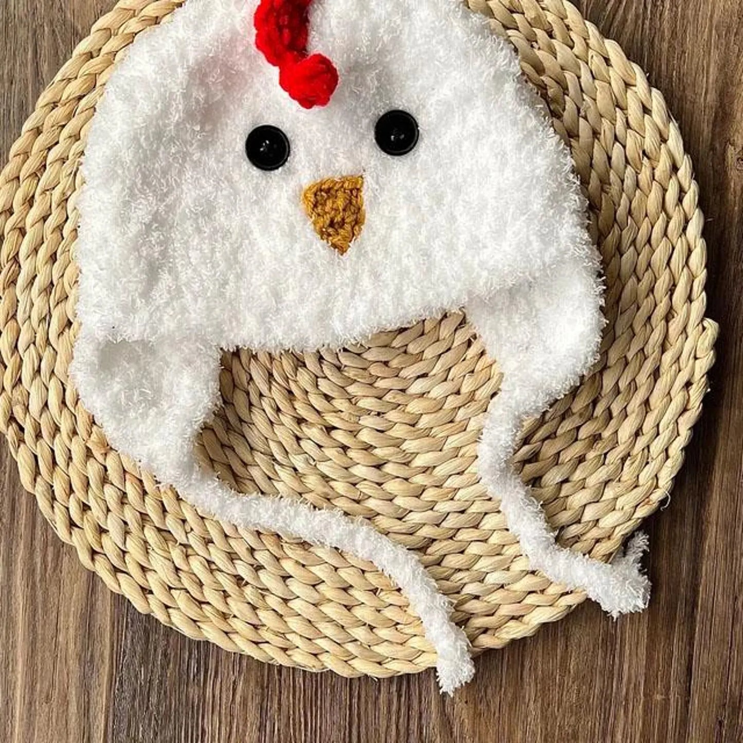 Chicken Hat Crochet Pattern