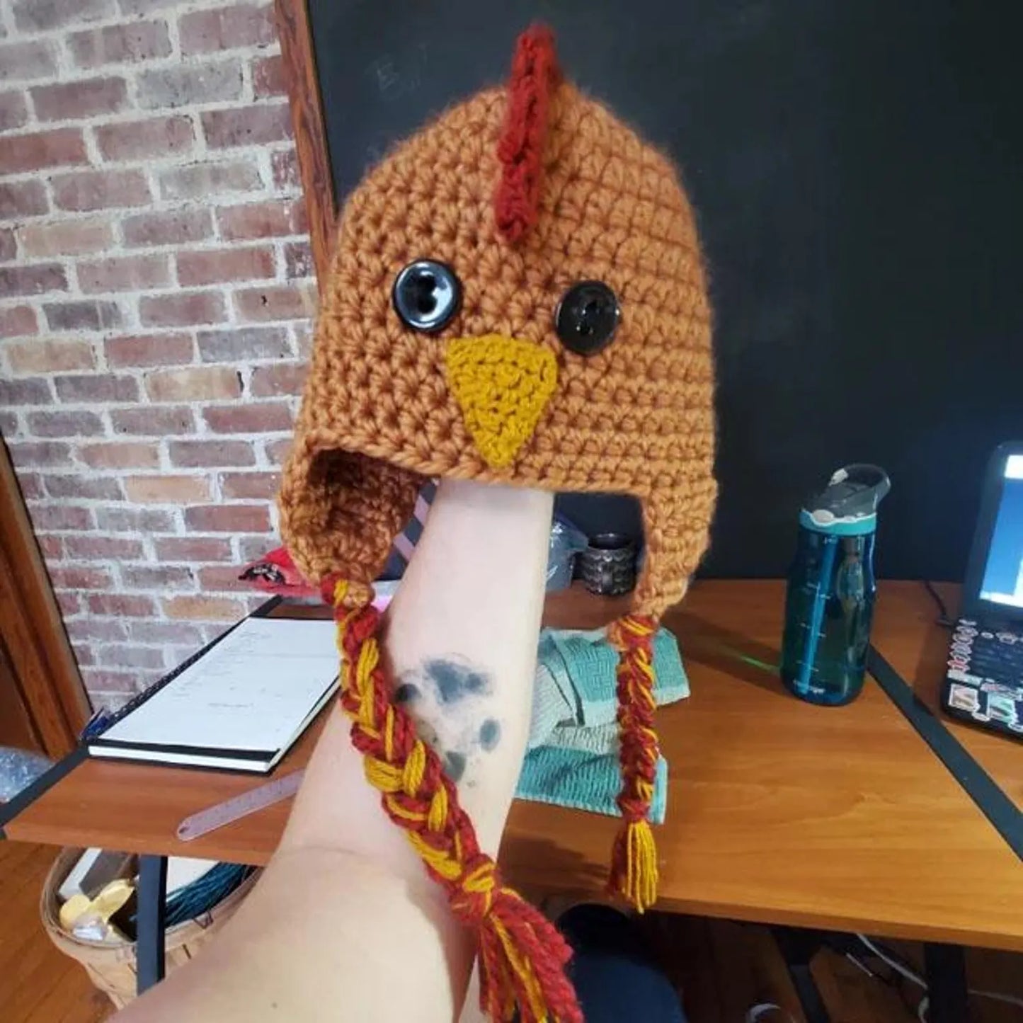 Chicken Hat Crochet Pattern