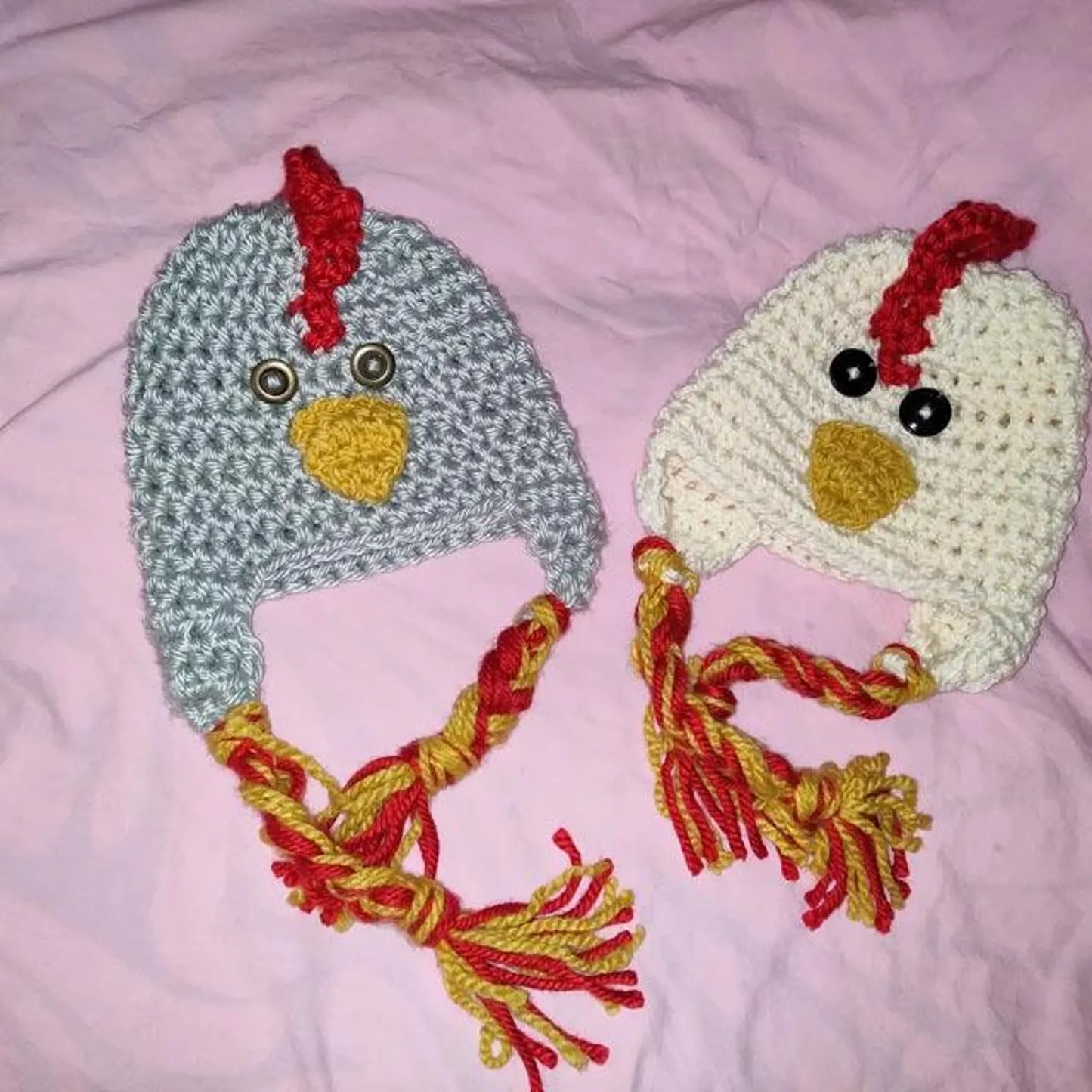 Chicken Hat Crochet Pattern