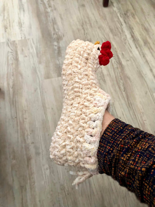 Chick Slippers Crochet Pattern