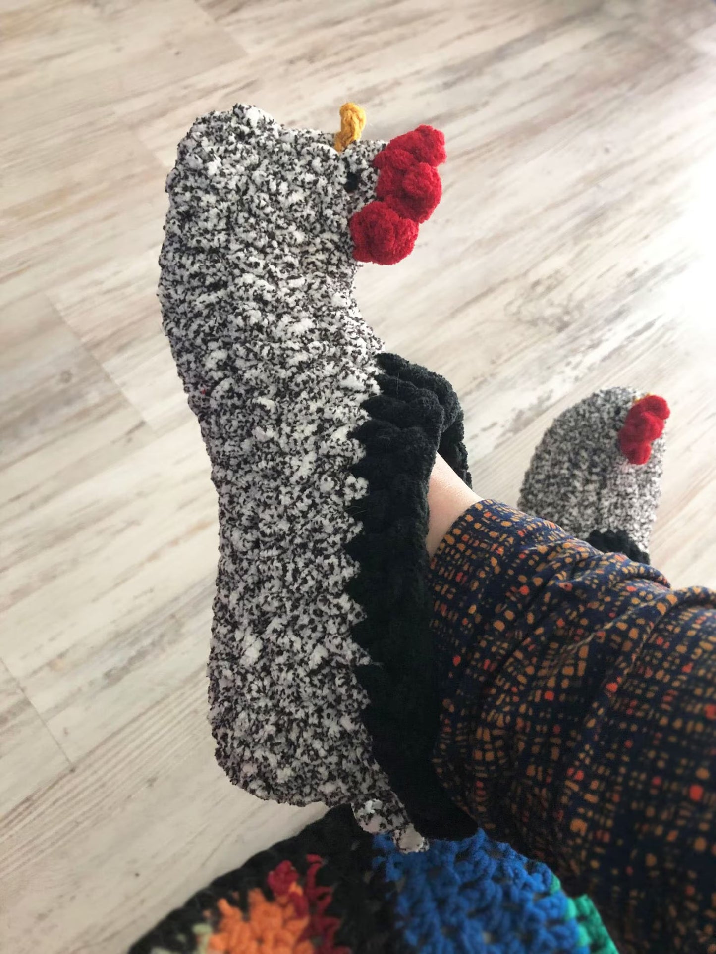 Chick Slippers Crochet Pattern