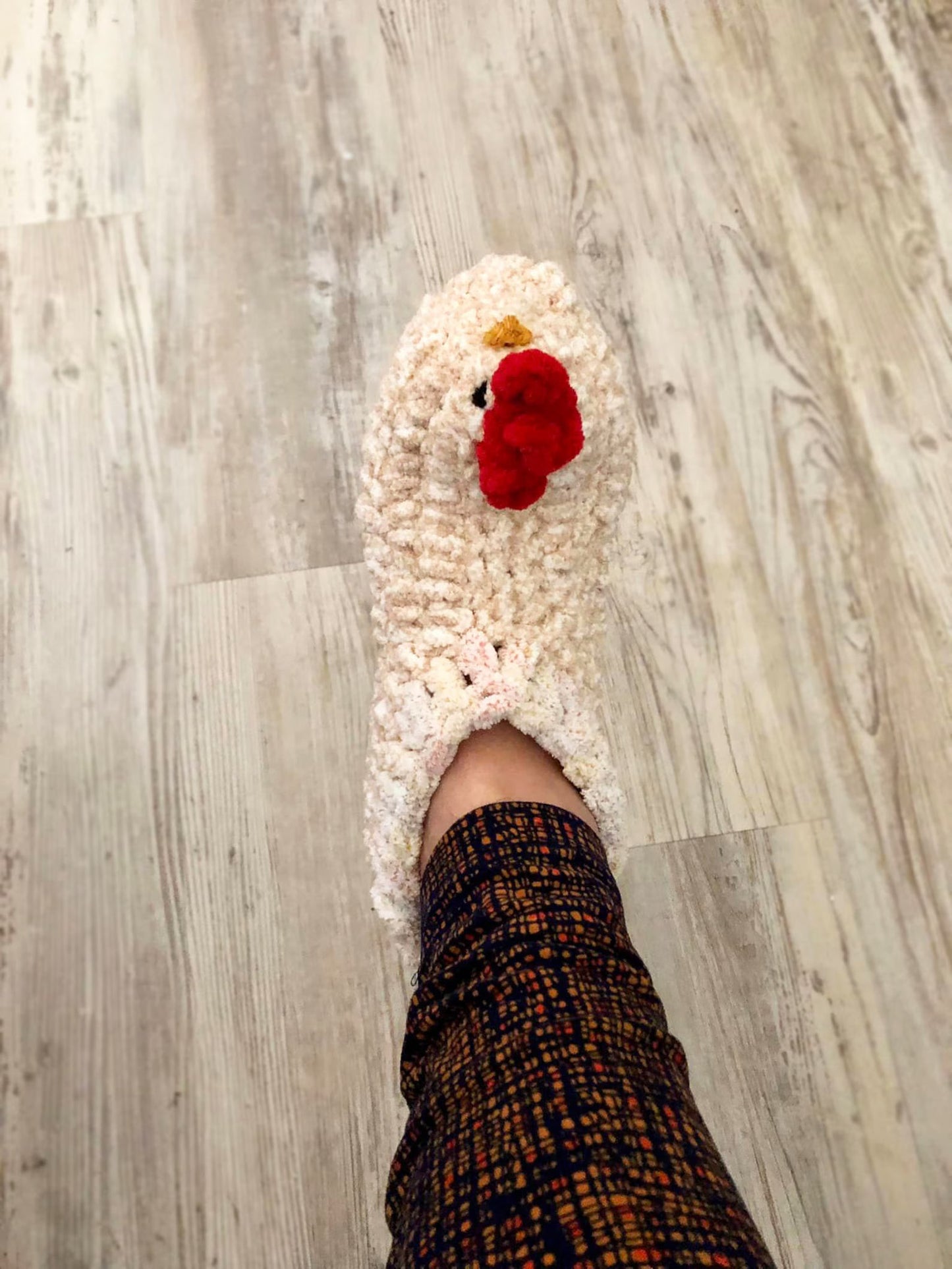 Chick Slippers Crochet Pattern