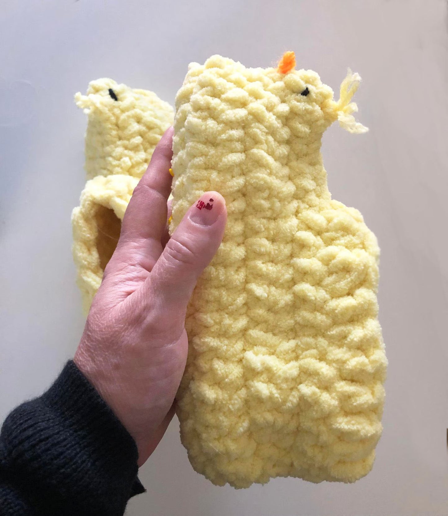 Chick Slippers Crochet Pattern