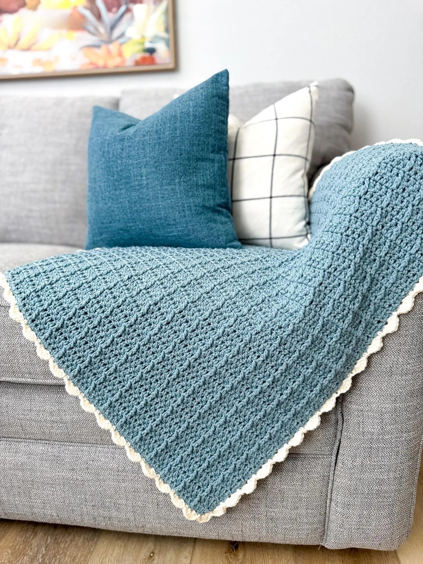 Confetti Cake Textured Blanket Crochet Pattern