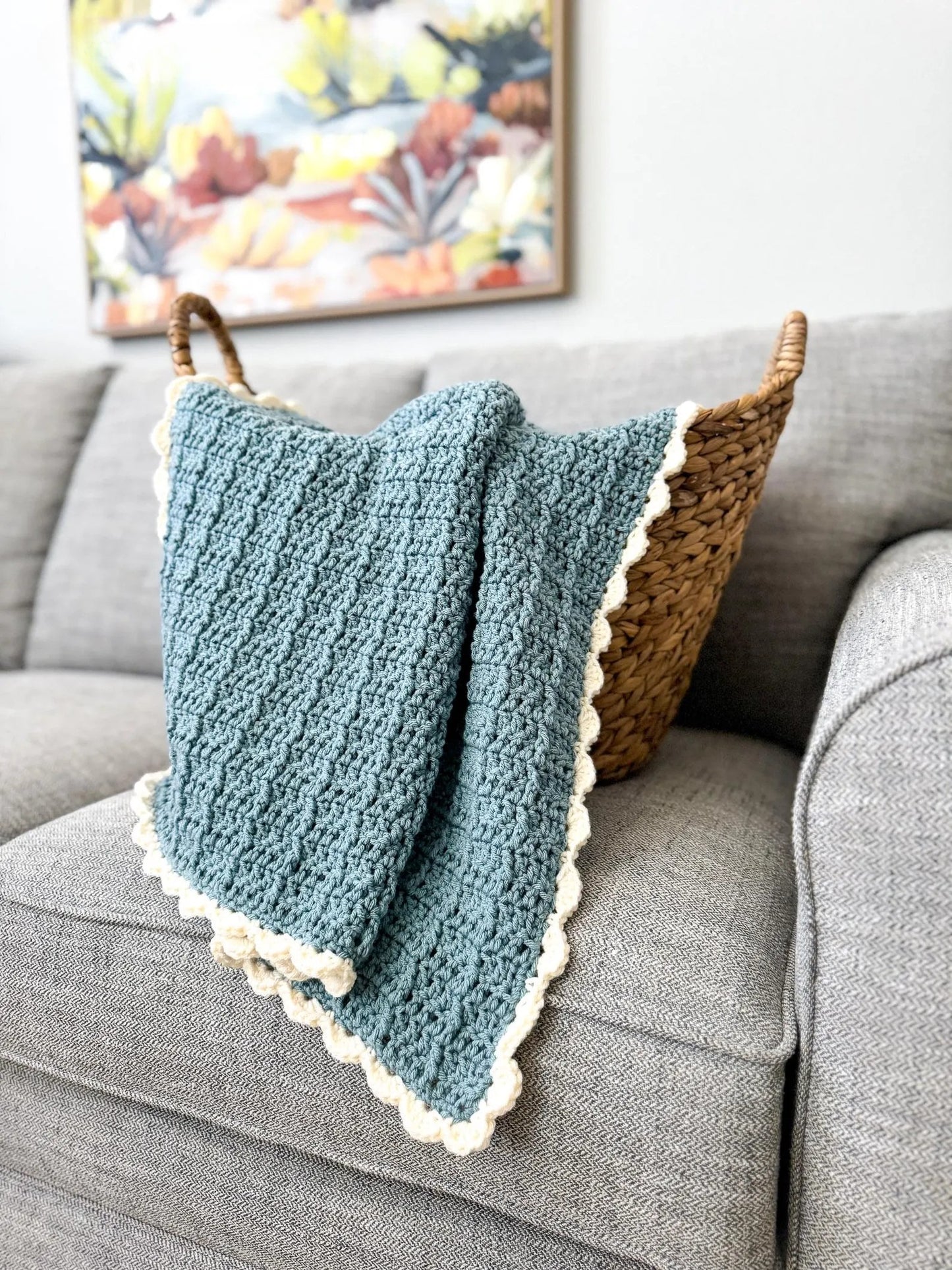 Confetti Cake Textured Blanket Crochet Pattern