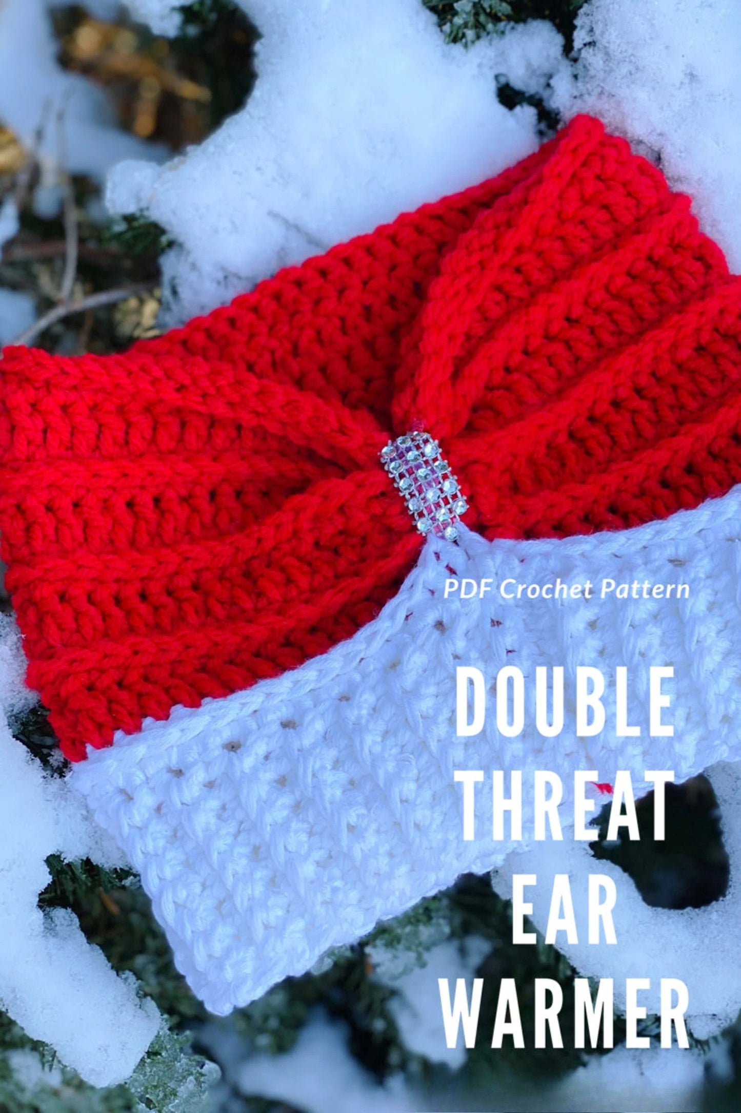 Double Threat Ear Warmer Crochet Pattern