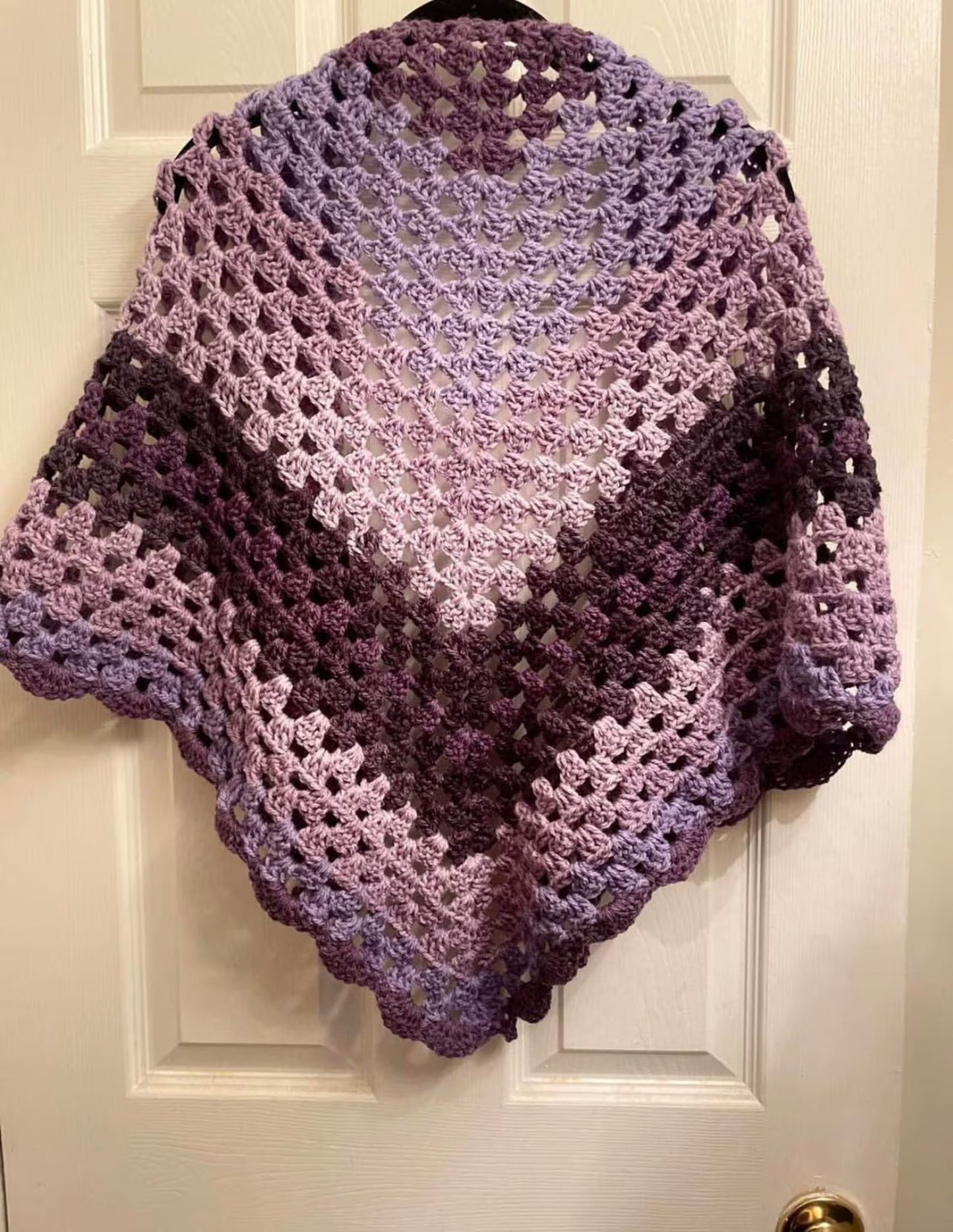 Easy Hooded Shawl Crochet Pattern