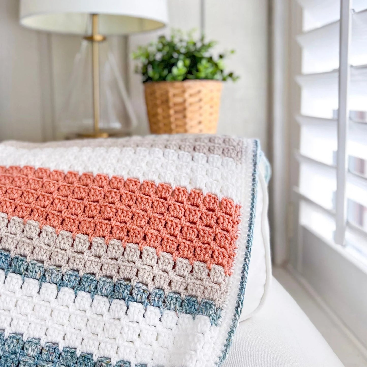 Terracotta Shores Blanket Crochet Pattern
