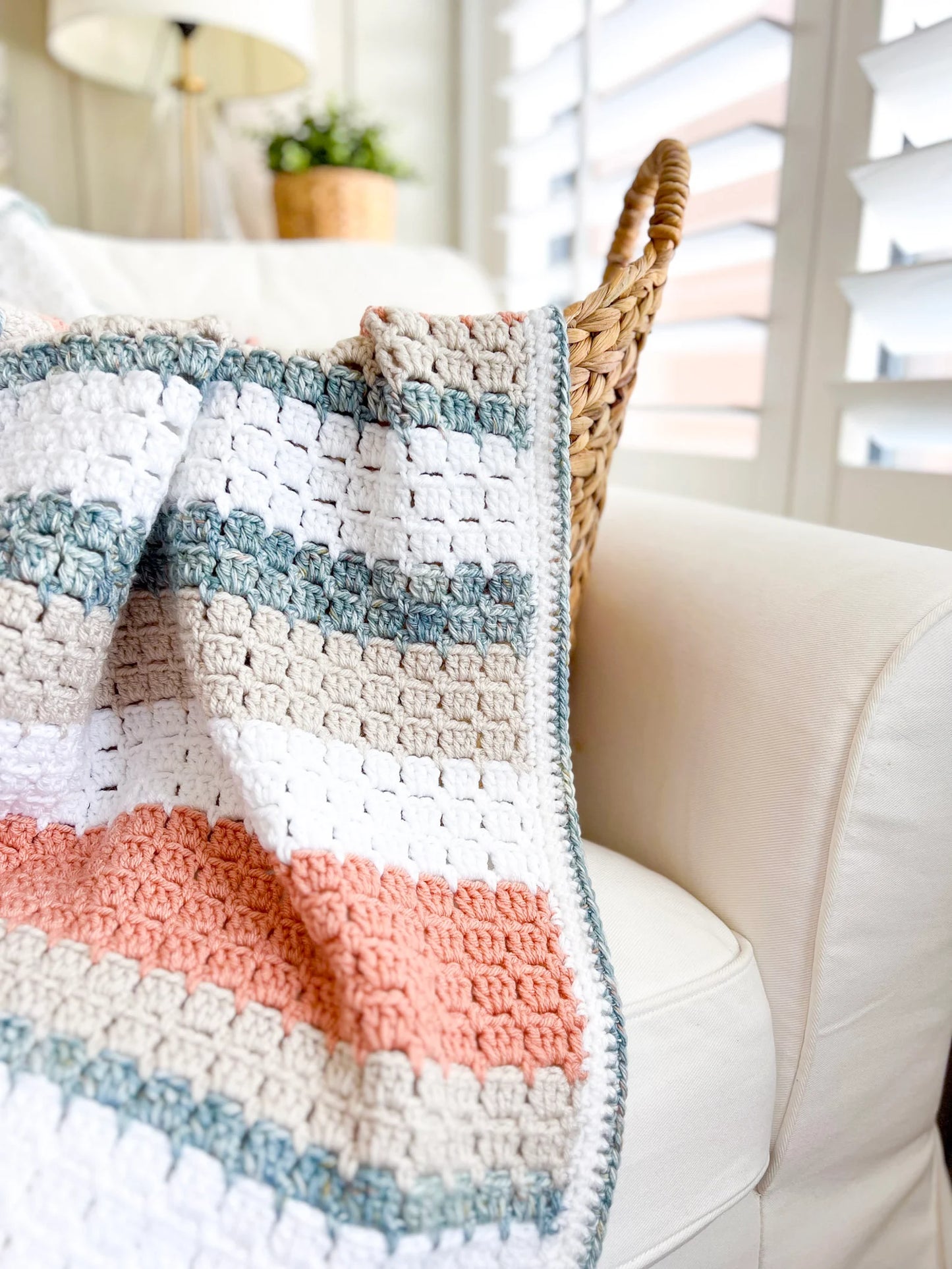 Terracotta Shores Blanket Crochet Pattern