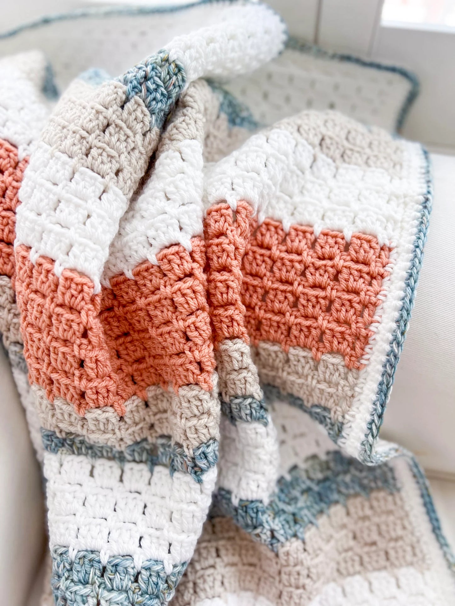 Terracotta Shores Blanket Crochet Pattern
