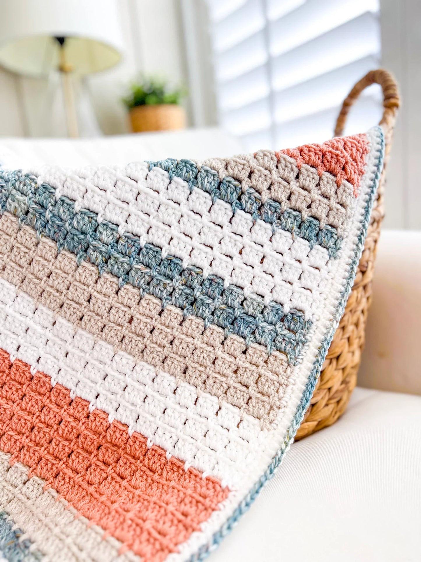 Terracotta Shores Blanket Crochet Pattern