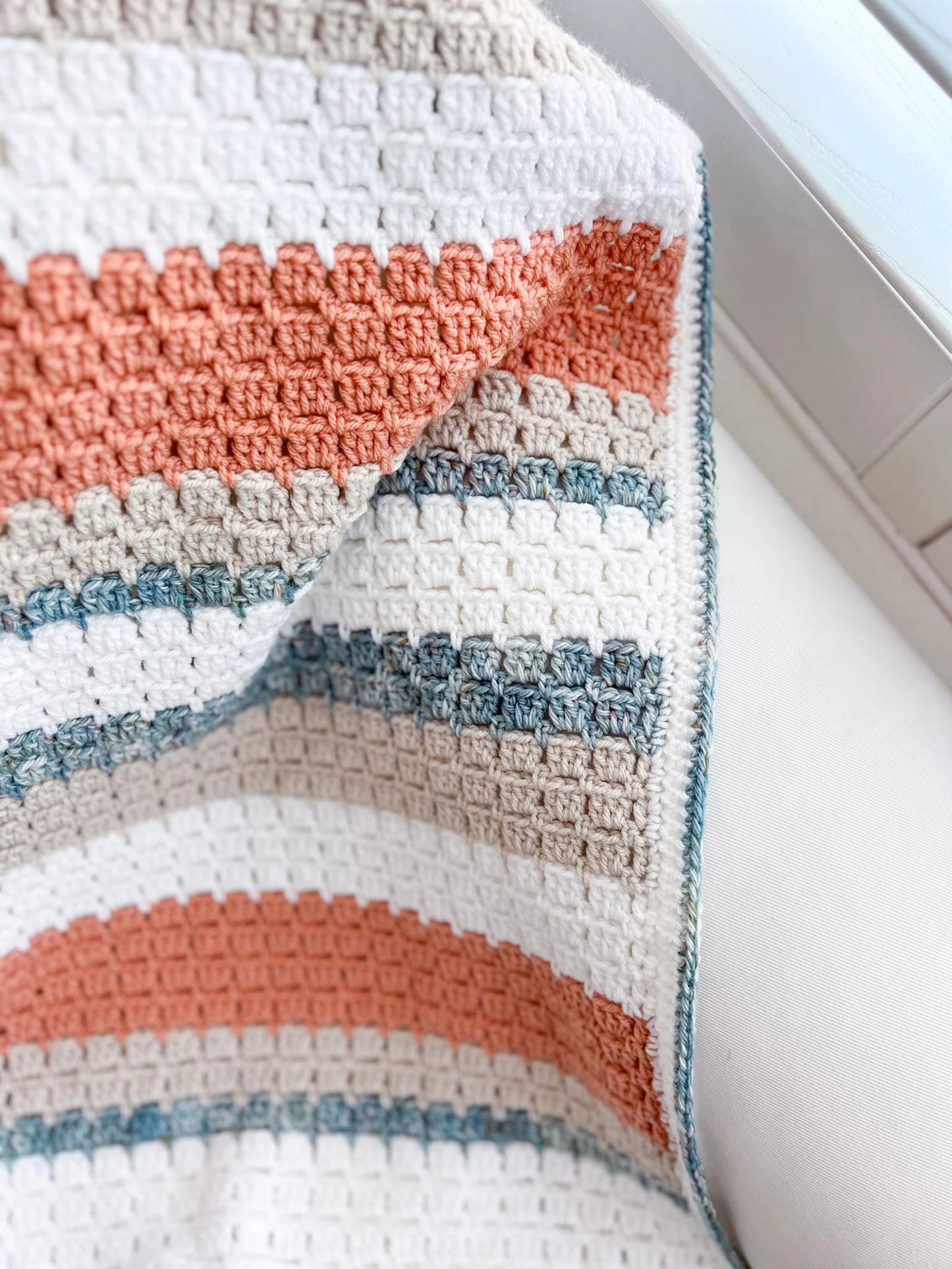 Terracotta Shores Blanket Crochet Pattern