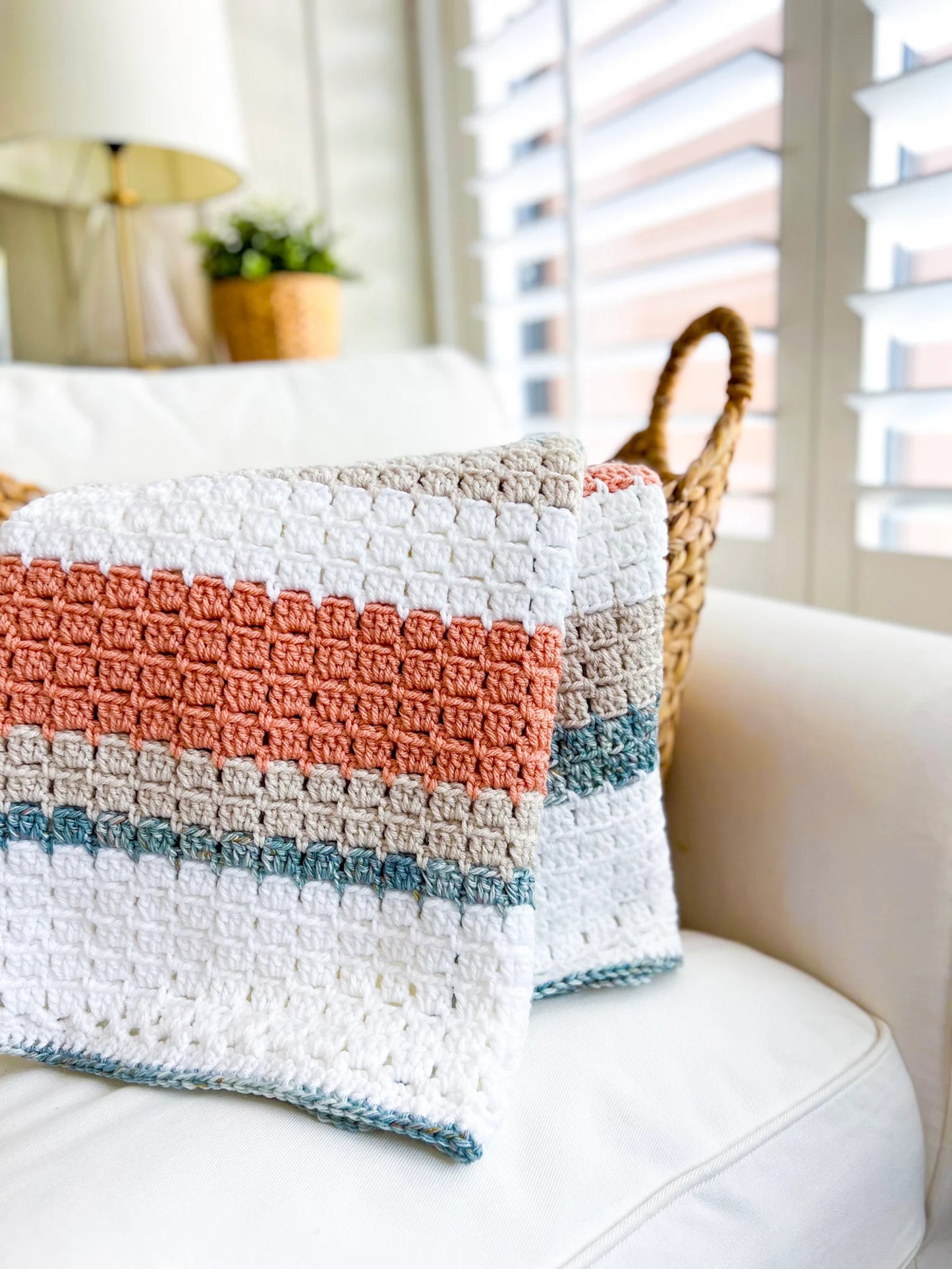 Terracotta Shores Blanket Crochet Pattern