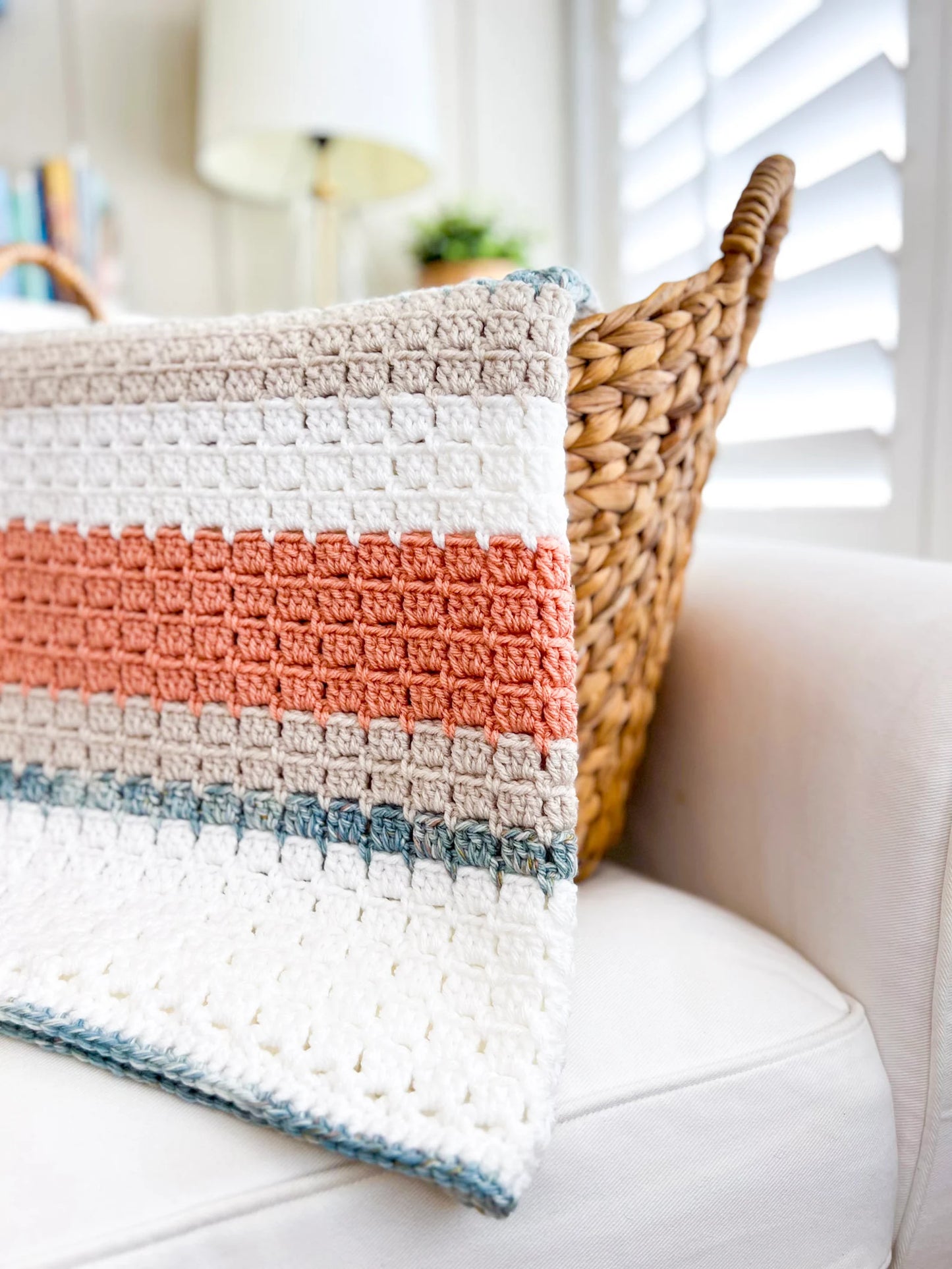 Terracotta Shores Blanket Crochet Pattern