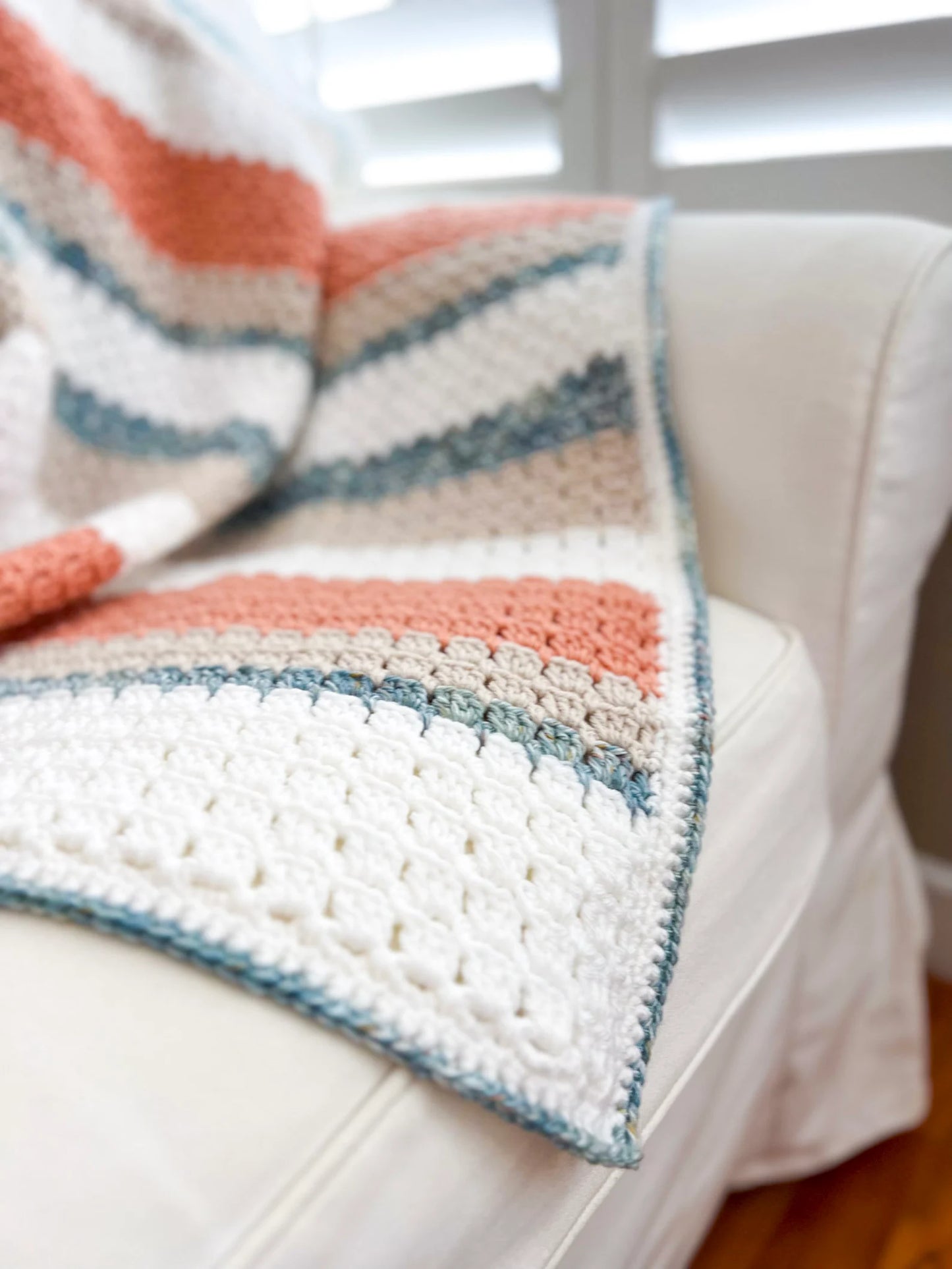 Terracotta Shores Blanket Crochet Pattern