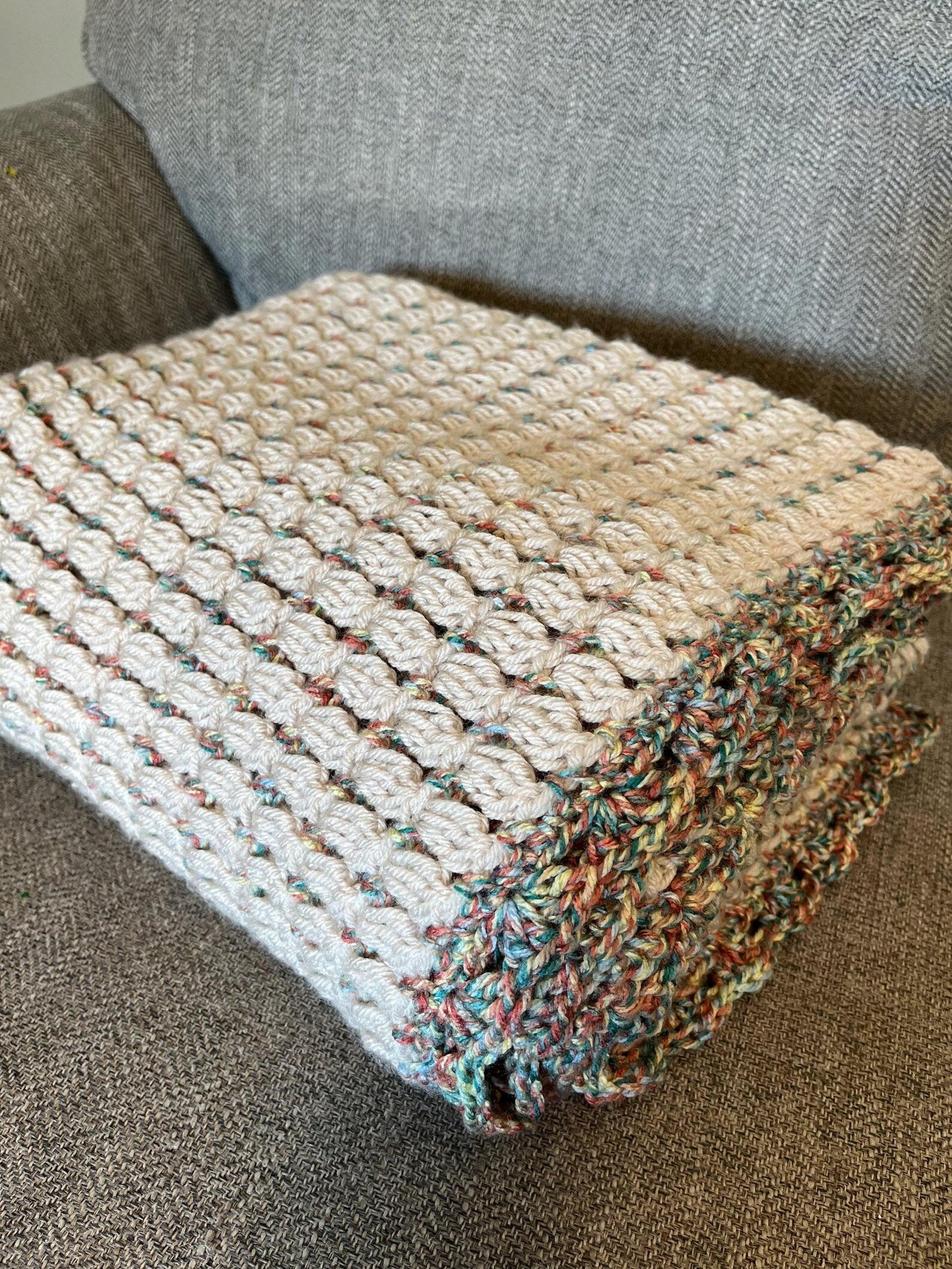 Easy Meadow Blanket Crochet Pattern