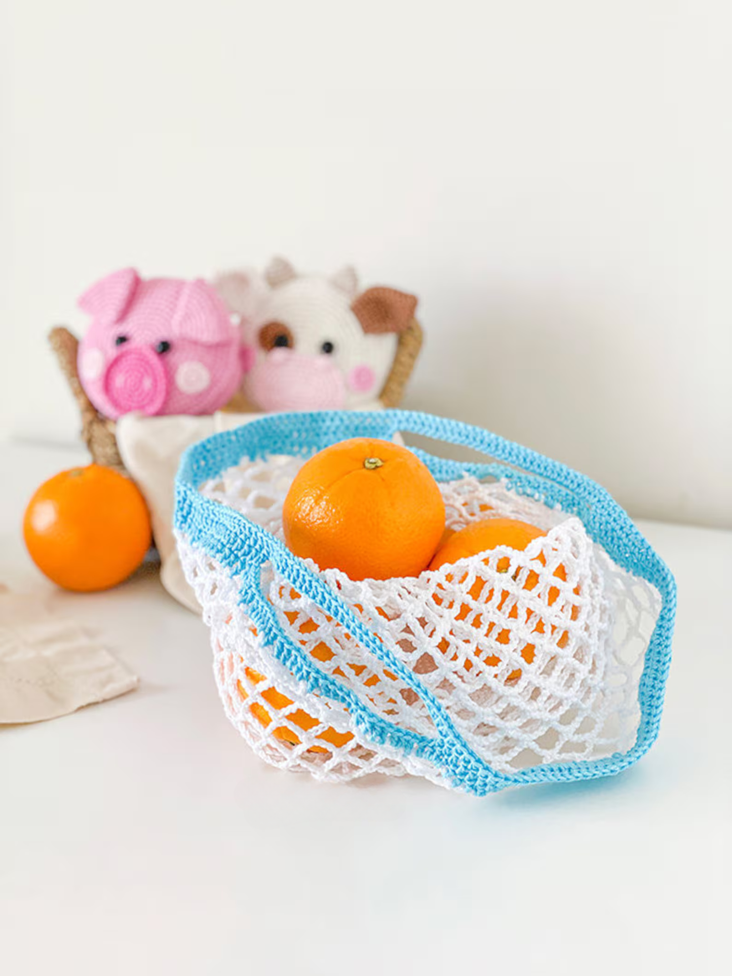 Farm Folding Shopping Bags Crochet Pattern