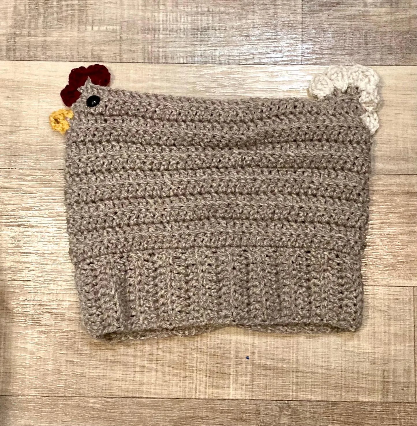 Farmhouse Chicken Beanie Crochet Pattern