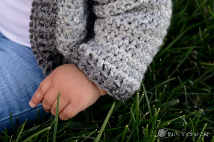 Child Hooded Cardigan Crochet Pattern