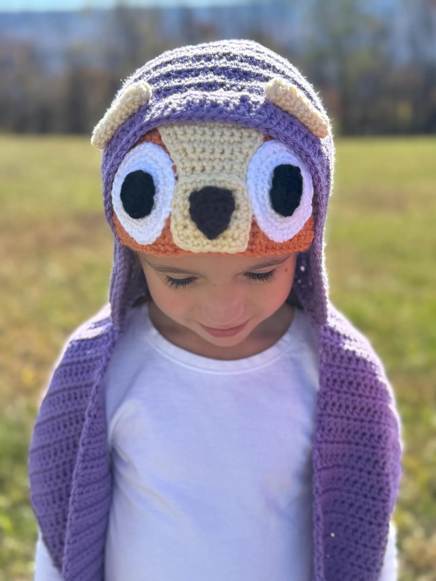 Grannies Hooded Scarf Crochet Pattern