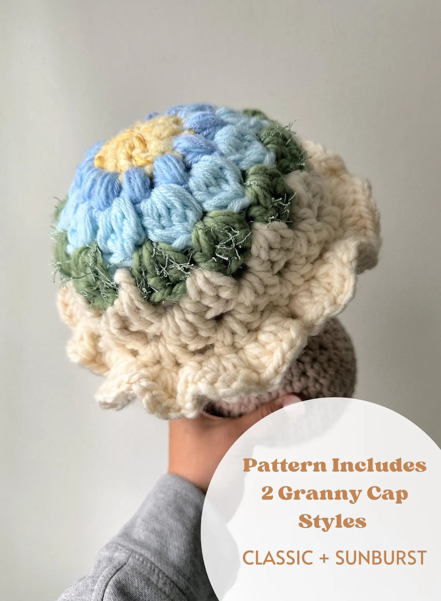 Granny Flora Mushroom Pillow Crochet Pattern