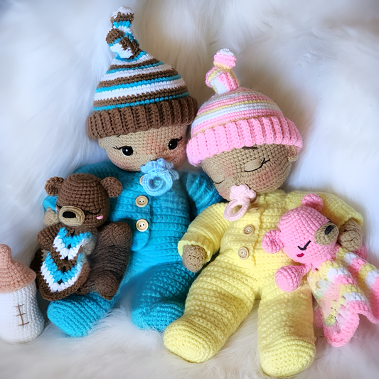 Bundle Babies With Sleeper Set Crochet Pattern