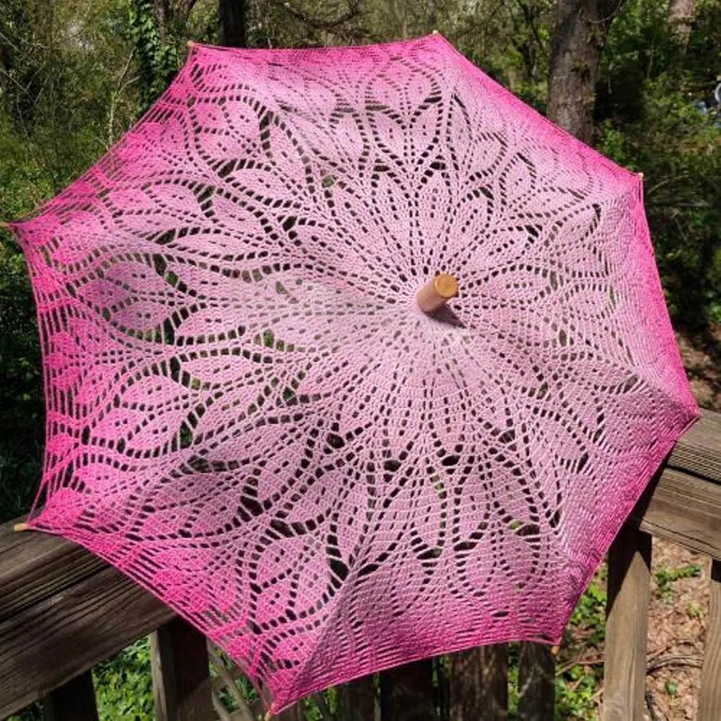 Cherry Blossom Crochet Parasol Pattern