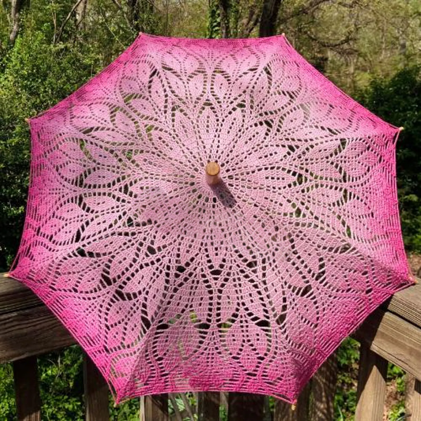 Cherry Blossom Crochet Parasol Pattern