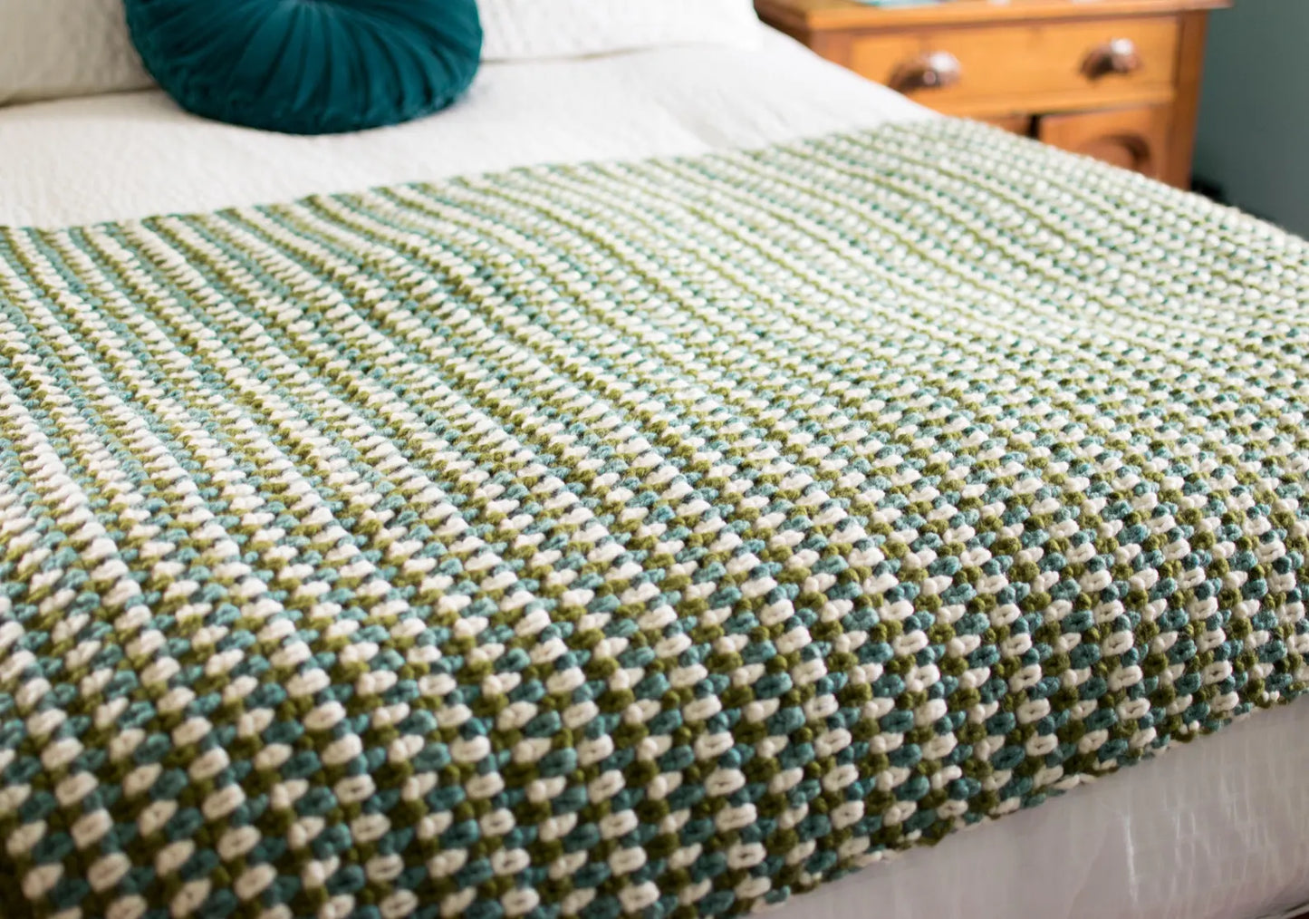 The Chunky Moss Throw Crochet Pattern