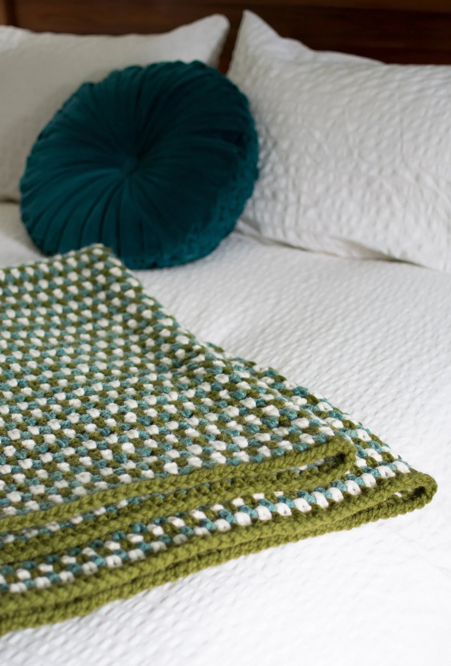 The Chunky Moss Throw Crochet Pattern