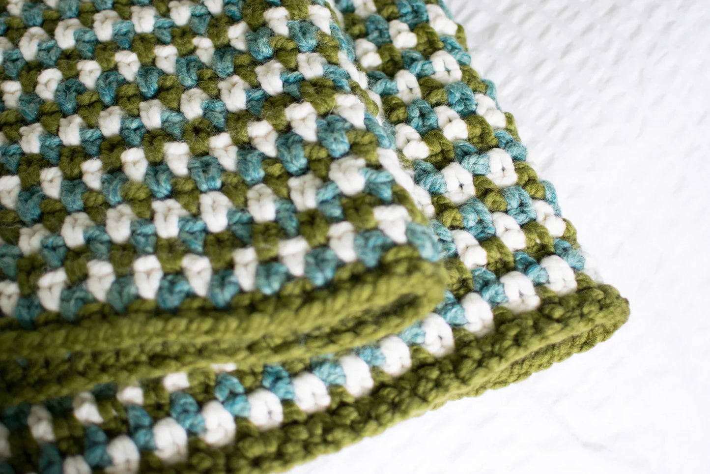 The Chunky Moss Throw Crochet Pattern