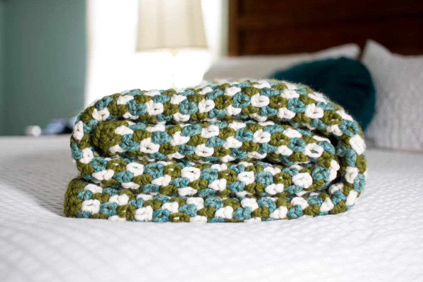 The Chunky Moss Throw Crochet Pattern