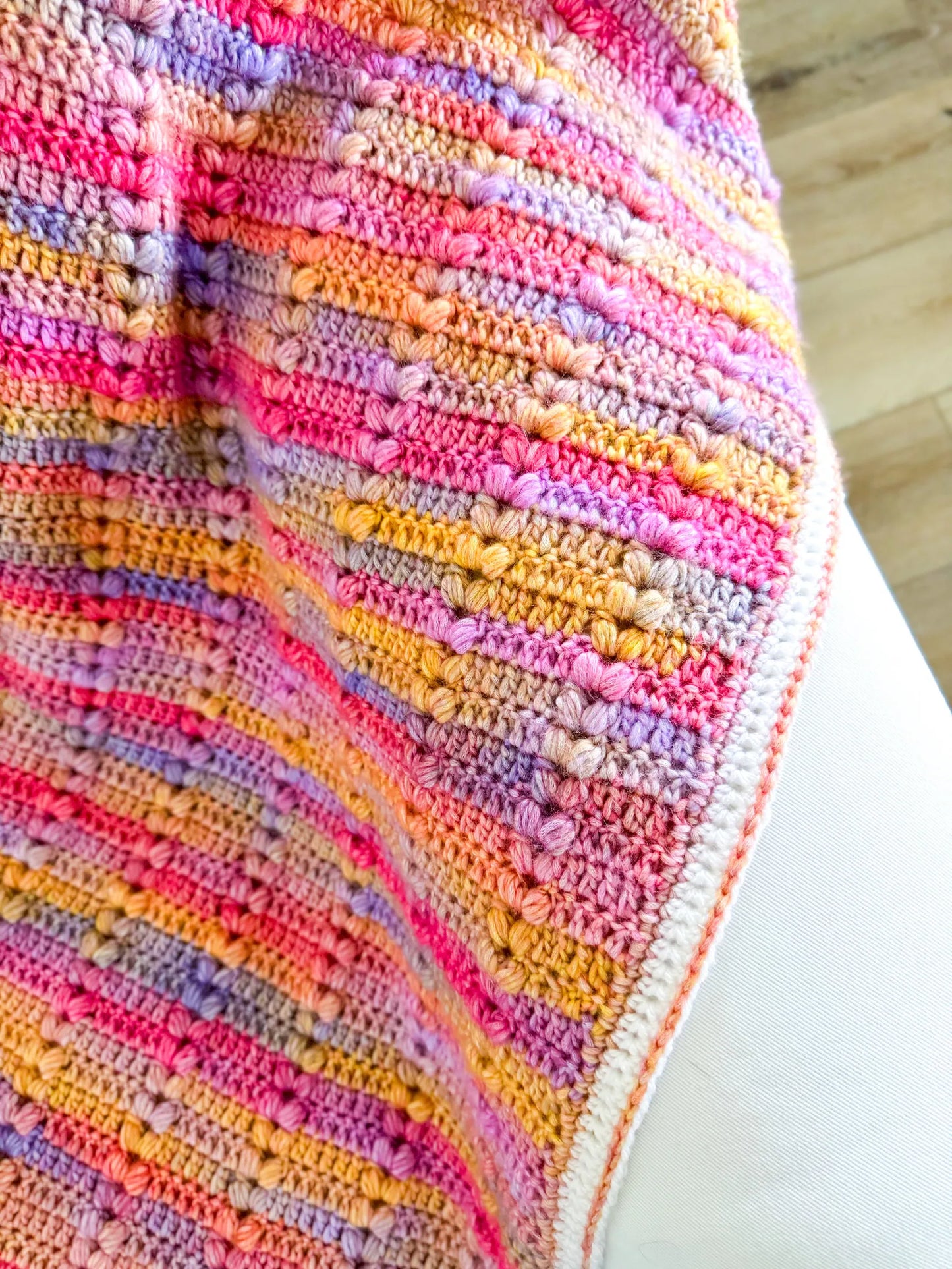 Puff Stitch Blanket Crochet Pattern