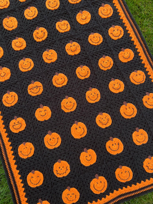 Pumpkins Afghan Crochet Pattern
