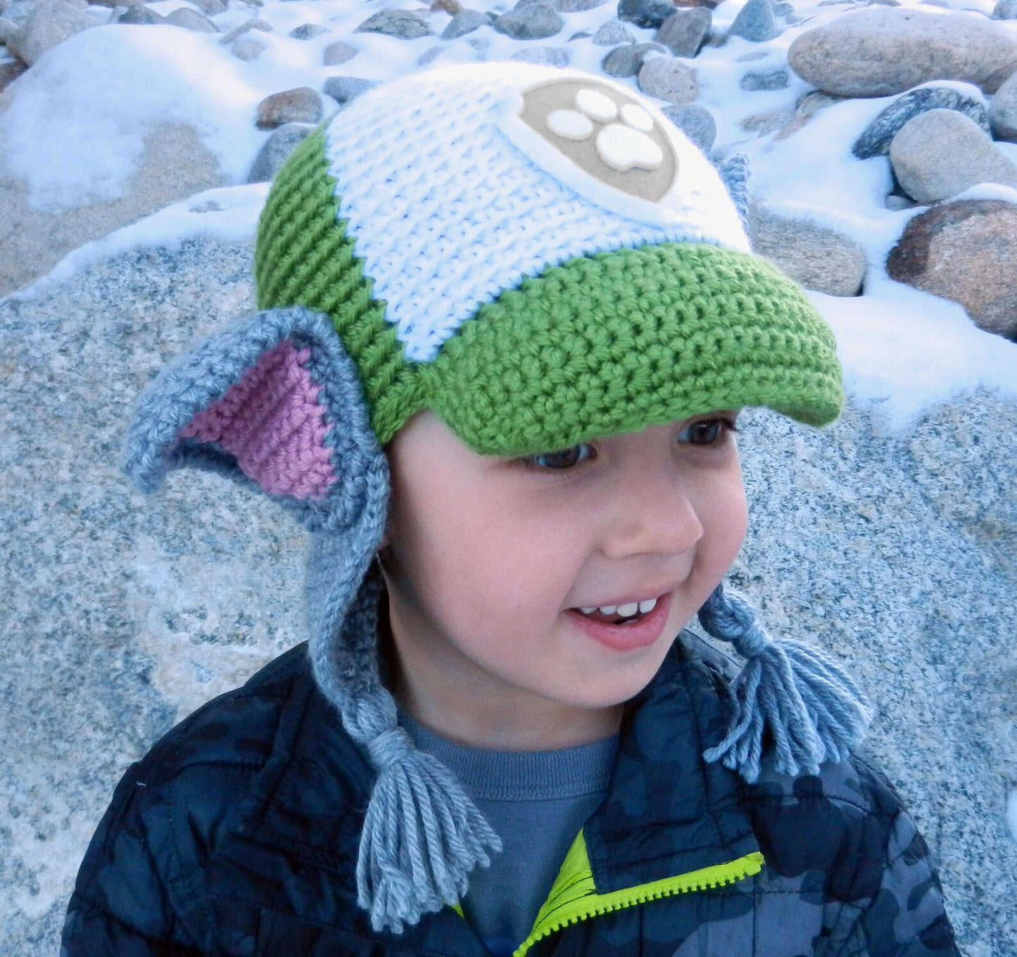 Recycle Rescue Dog Crochet Hat Pattern